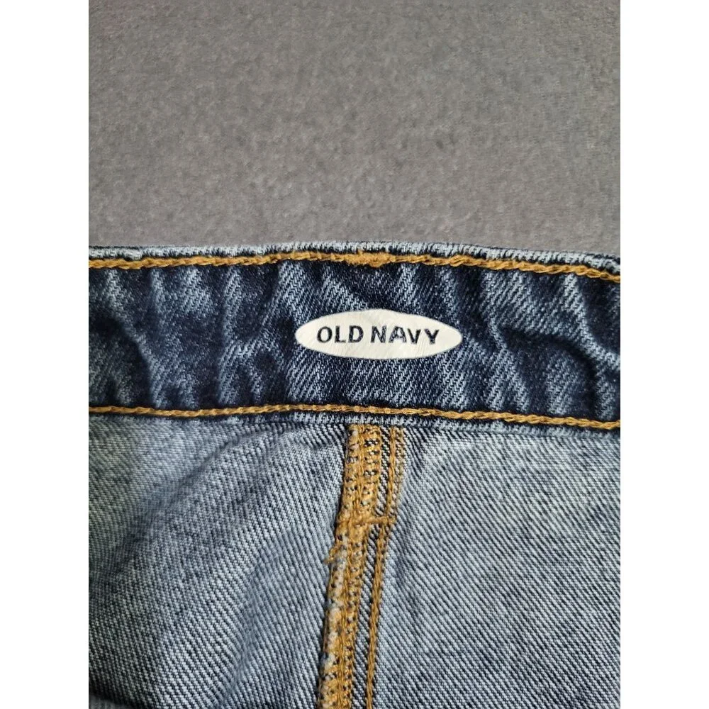 Old Navy Women's SZ 8 Button-Front A-Line Midi Jean Denim Skirt - Picture 7 of 8